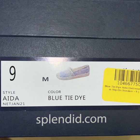 Splendid Blue Tie-Dye Aida Distressed Platform Slip-On Sneaker Size 9 Shoes NEW - Picture 6 of 7